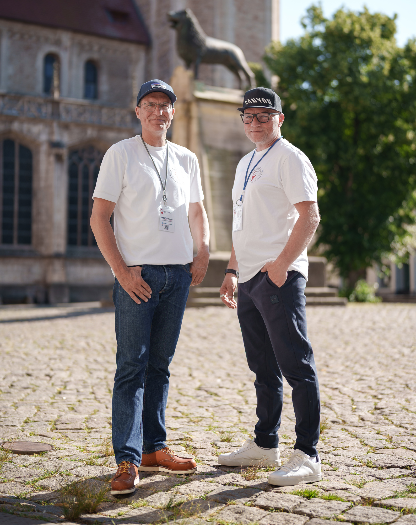 Tobi und Tom, zertifizierte Gästeführer in Braunschweig.