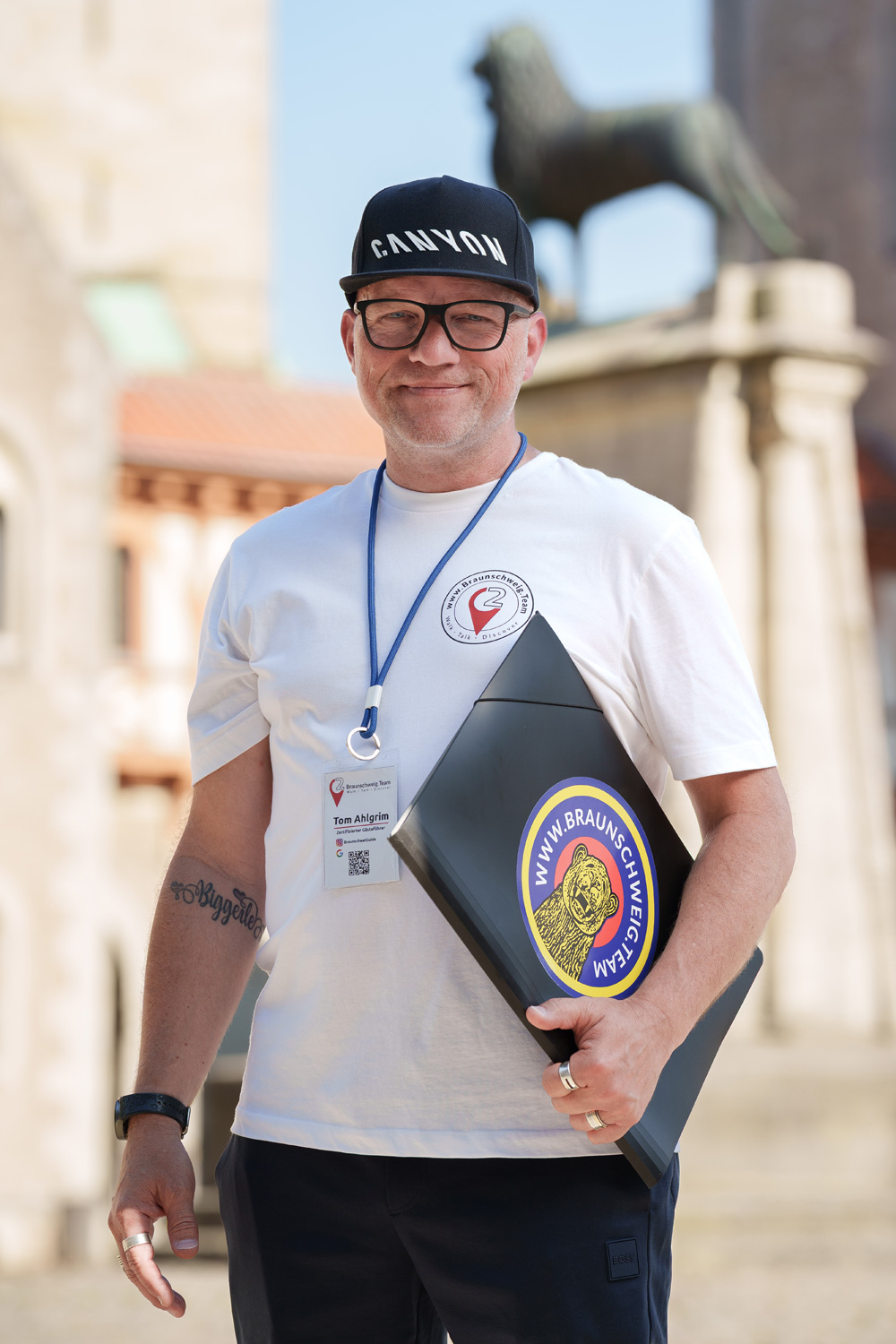 Tom Ahlgrim, Gästeführer in Braunschweig.
