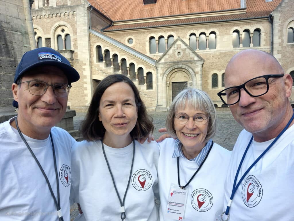 Das Braunschweig.Team: v. l. n. r - Tobi, Isabell, Marion und Tom.